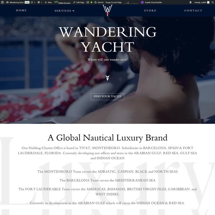 Yacht Booking Site