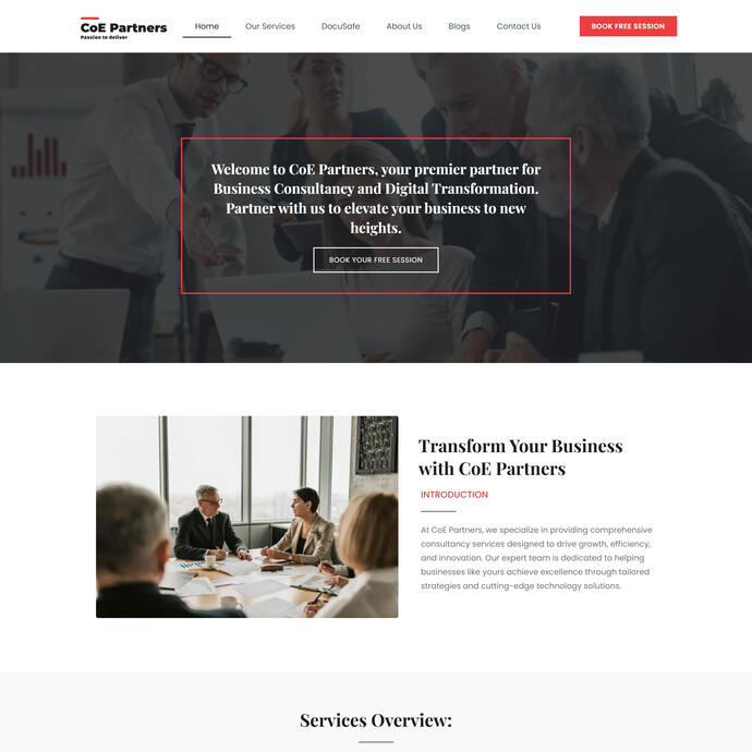 Business Consultancy Website